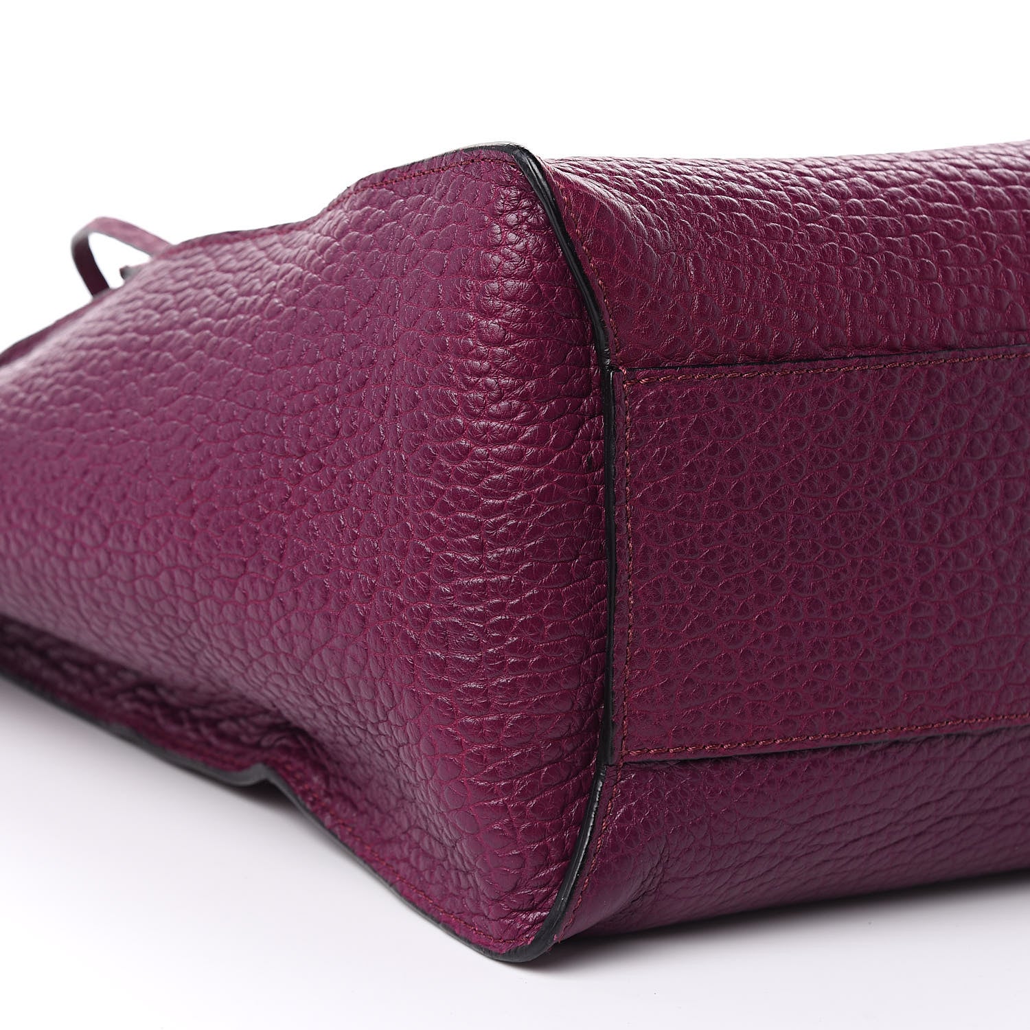 Burberry Heritage Grain Medium Woodbury Tote Damson Magenta 8 of 9