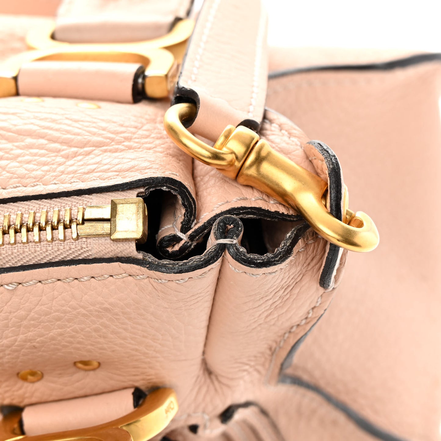 Calfskin Medium Marcie Satchel Blush Nude
