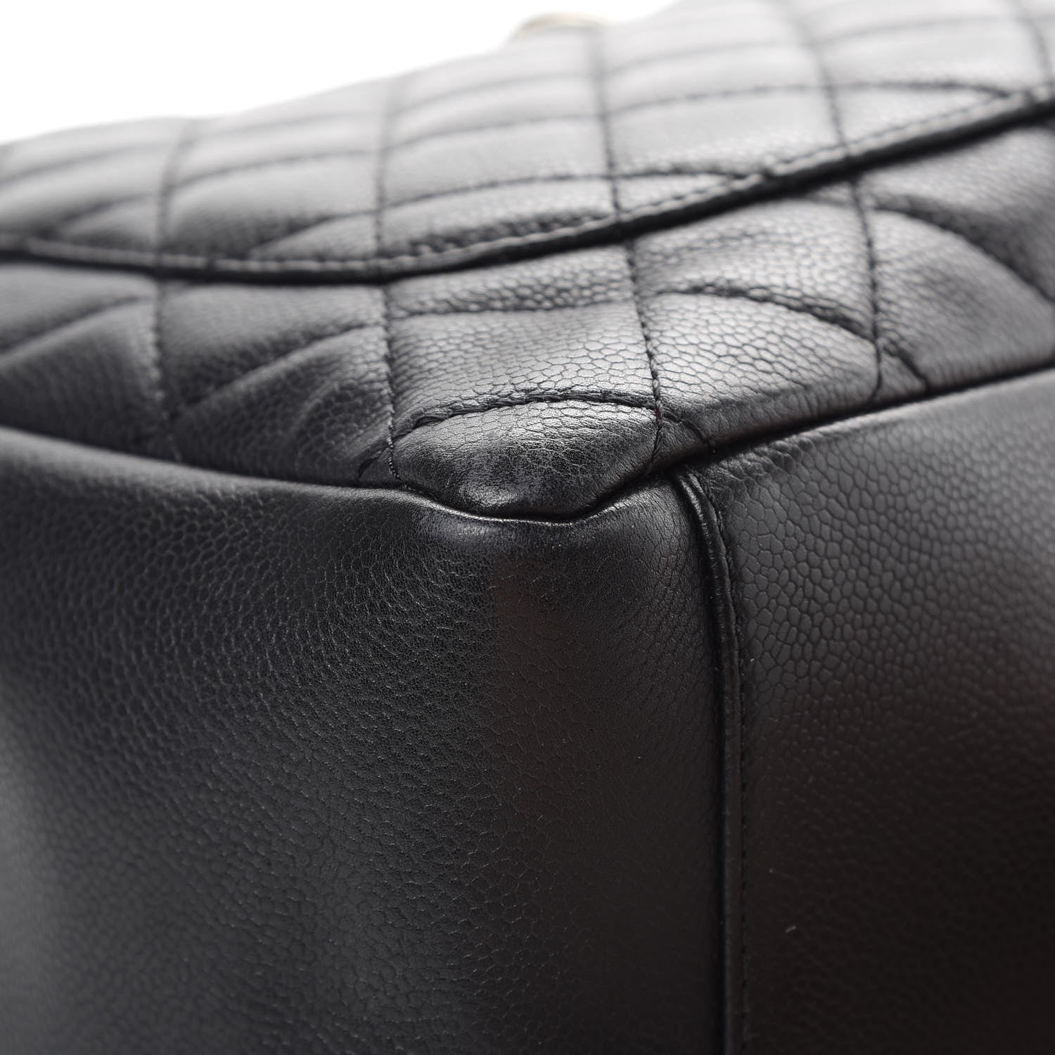 Chanel Caviar Quilted Grand Shopping Tote GST Black 12 of 17
