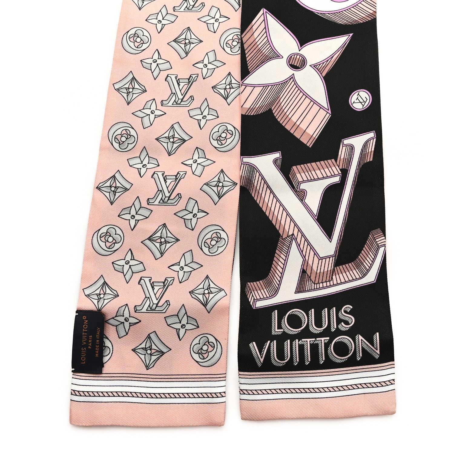 Louis Vuitton Silk Ultimate 3D Bandeau Rose Clair Black 2 of 4