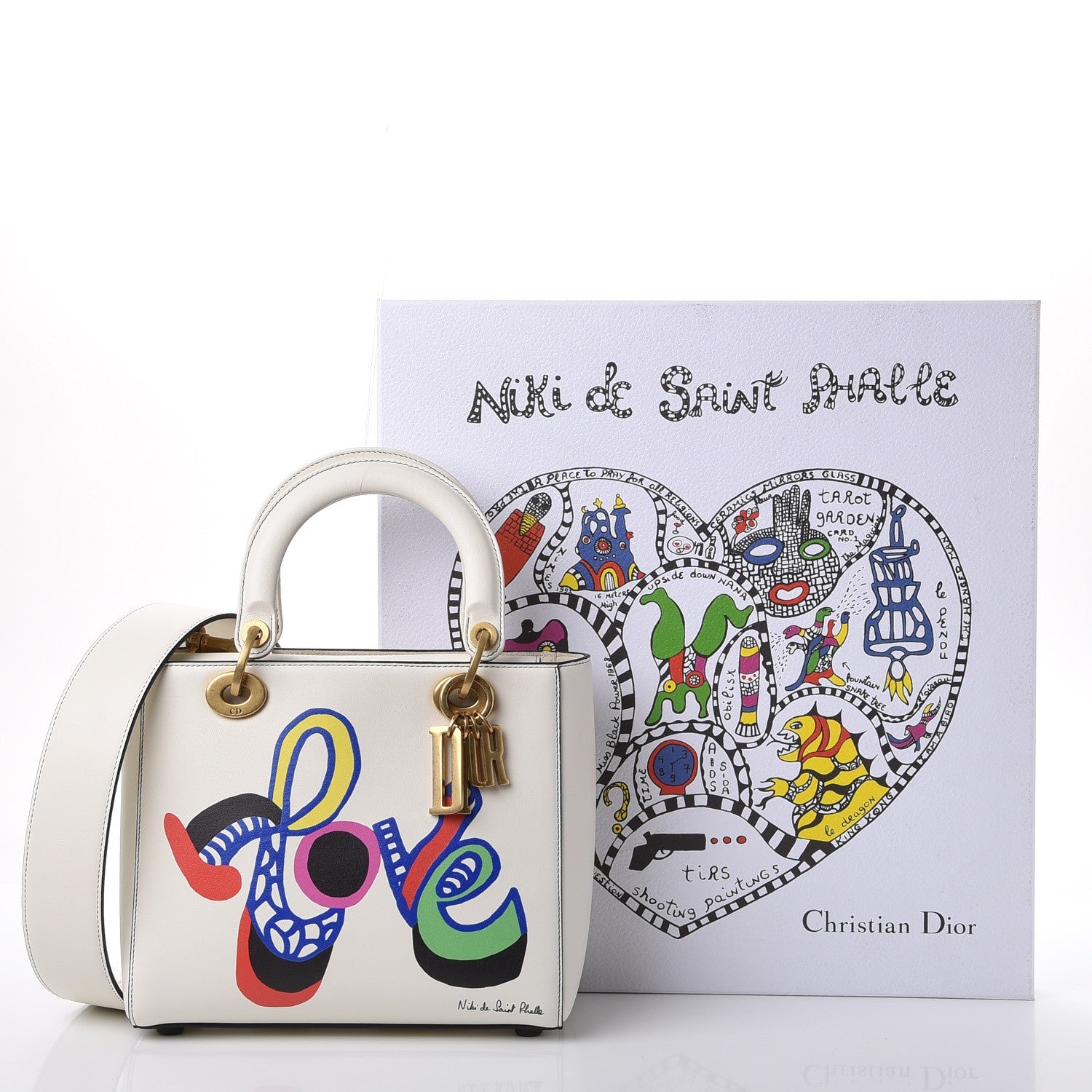 Christian Dior Calfskin Niki De Saint Phalle Love Medium Supple