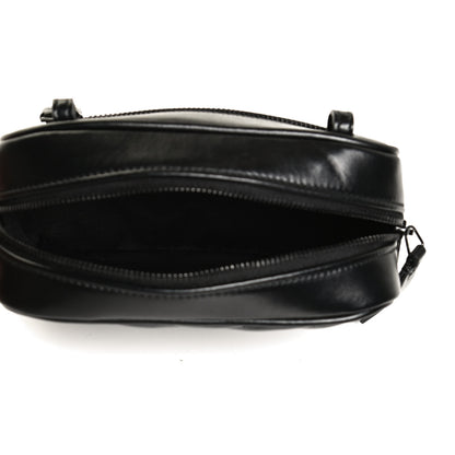 Saint Laurent Calfskin Matelasse Monogram Lou Belt Bag Black 4 of 12