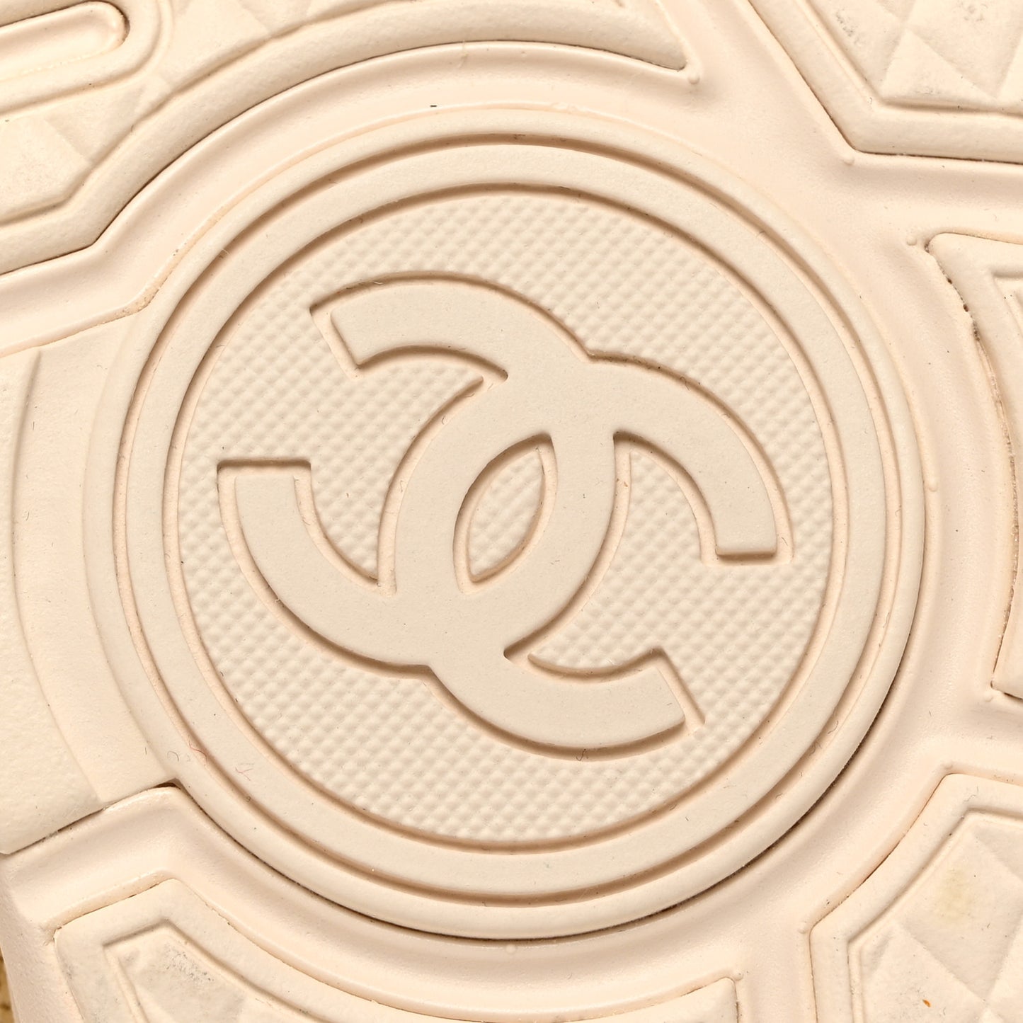 Braided Raffia Womens CC Sneakers 40 Beige