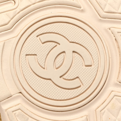 Chanel Braided Raffia Womens CC Sneakers 40 Beige 8 of 8