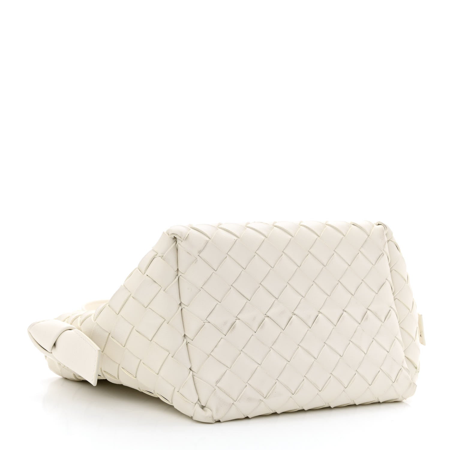 Bottega Veneta Nappa Intrecciato Tie Shoulder Bag White 4 of 9