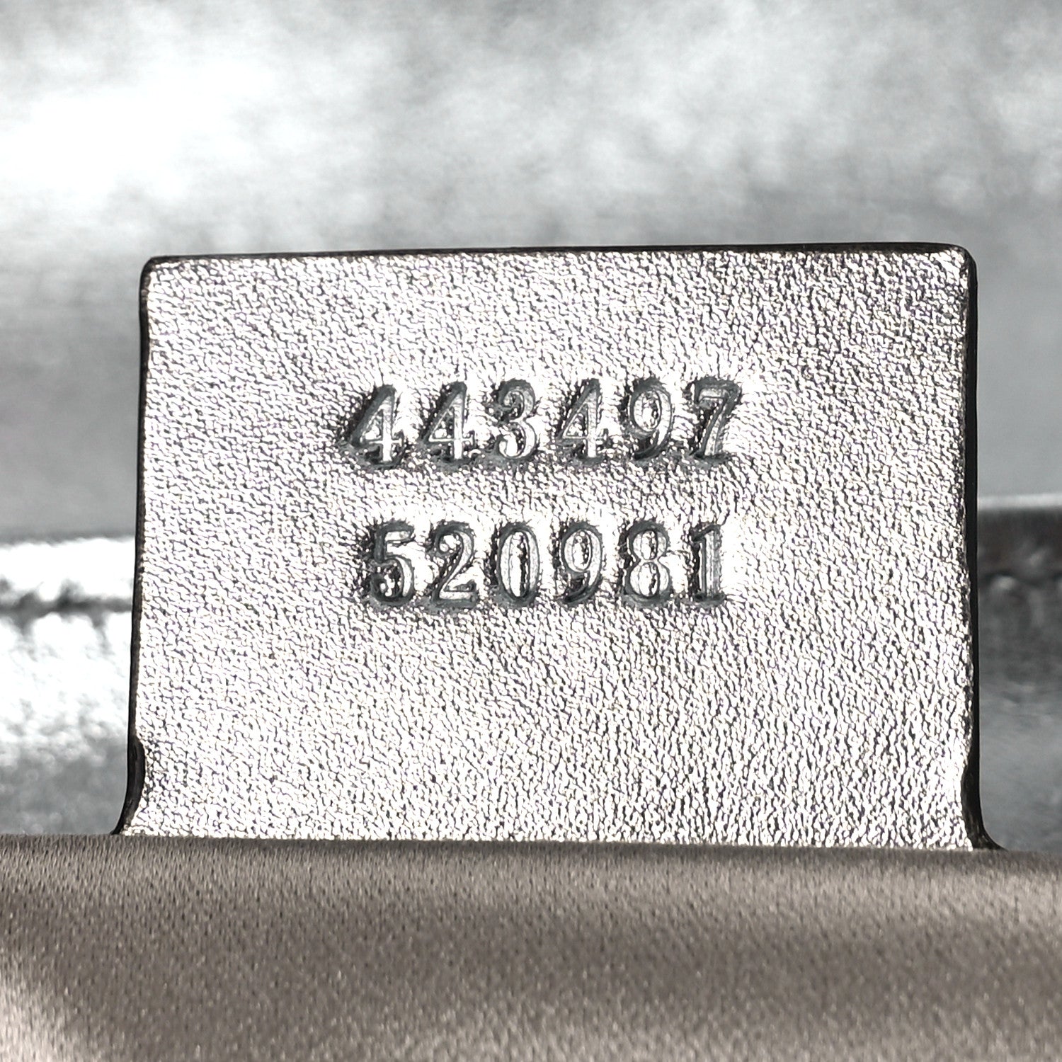 Gucci Sequin Matelasse Small GG Marmont Shoulder Bag Silver 7 of 9