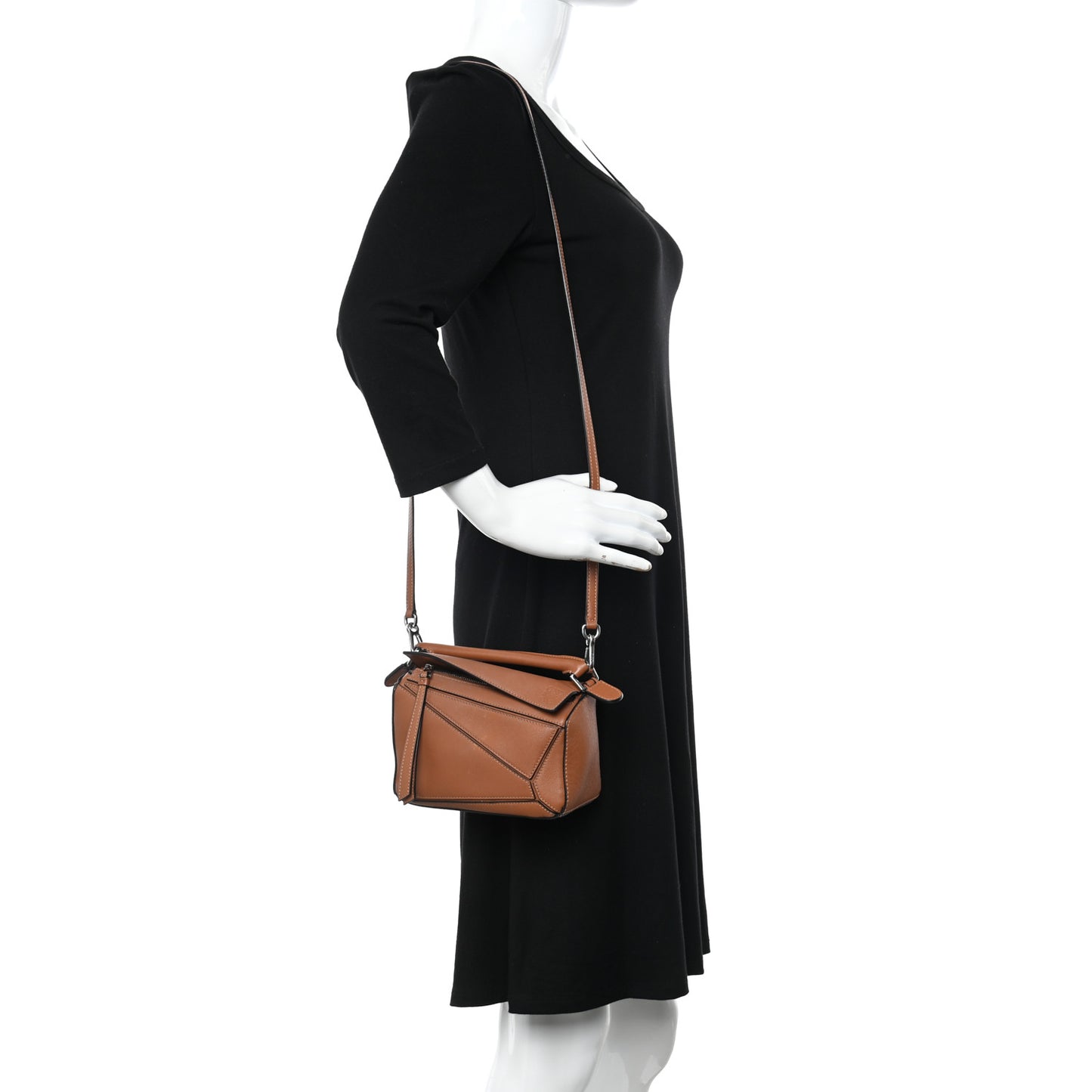 Calfskin Mini Puzzle Bag Tan