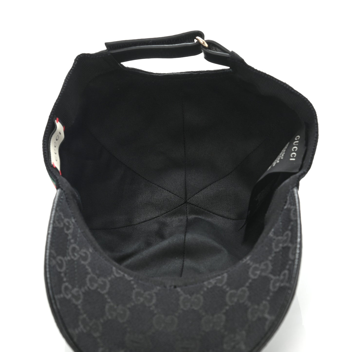 Monogram Web Baseball Hat M Black