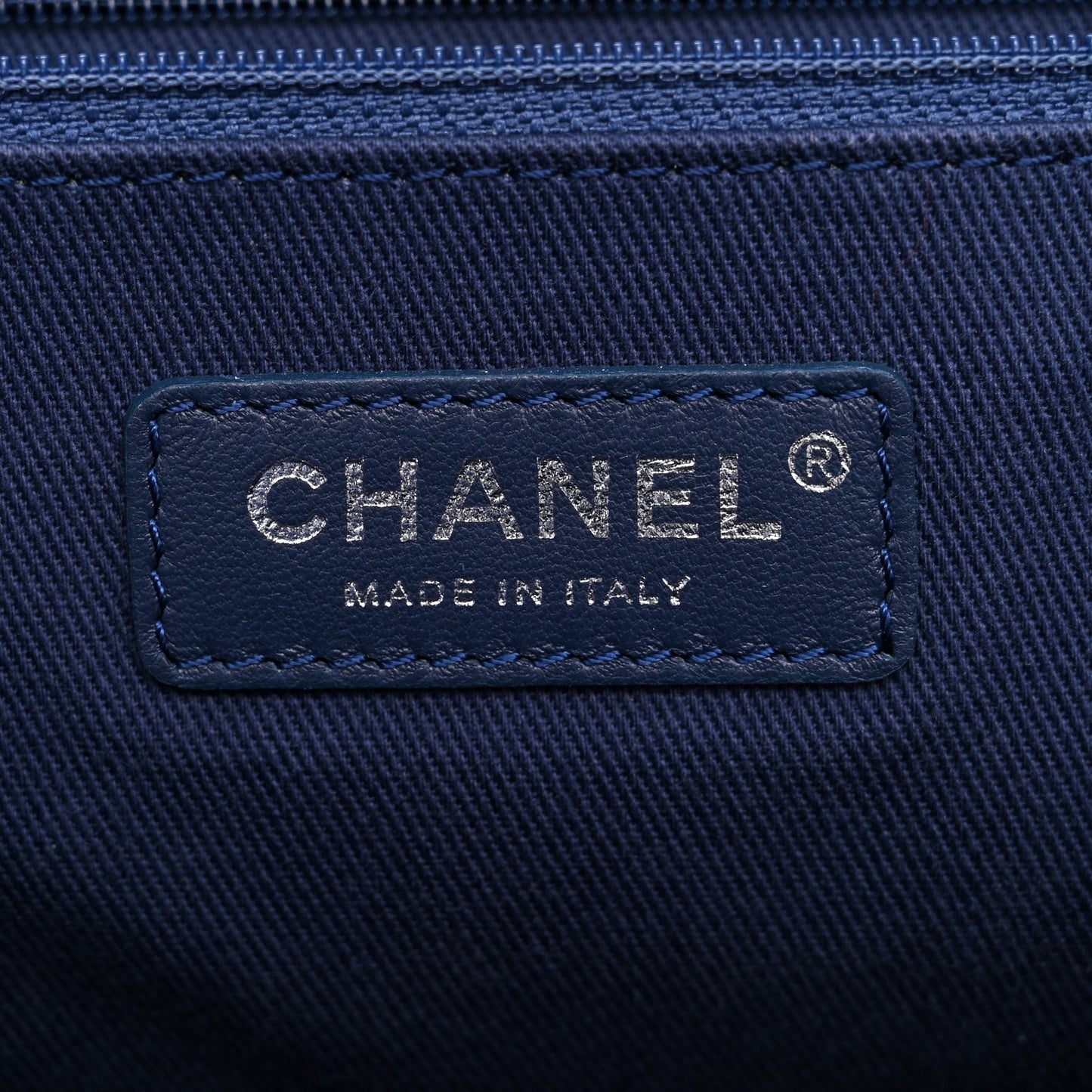 Woven Straw Raffia Medium Deauville Tote Blue