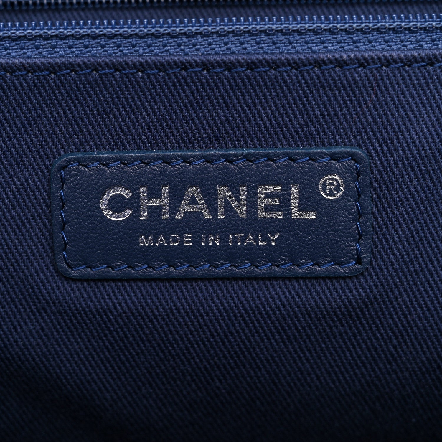 Chanel Woven Straw Raffia Medium Deauville Tote Blue 6 of 10