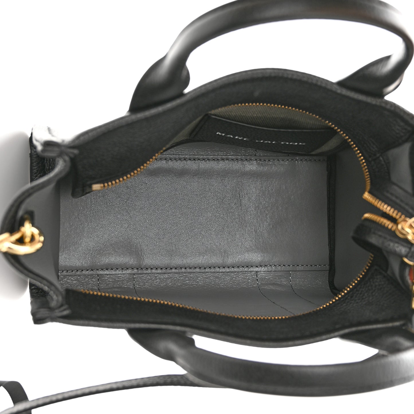 Grained Calfskin Small The Tote Bag Black