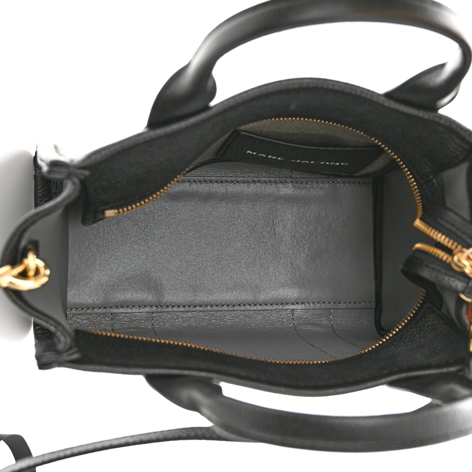 Marc Jacobs Grained Calfskin Small The Tote Bag Black 5 of 11