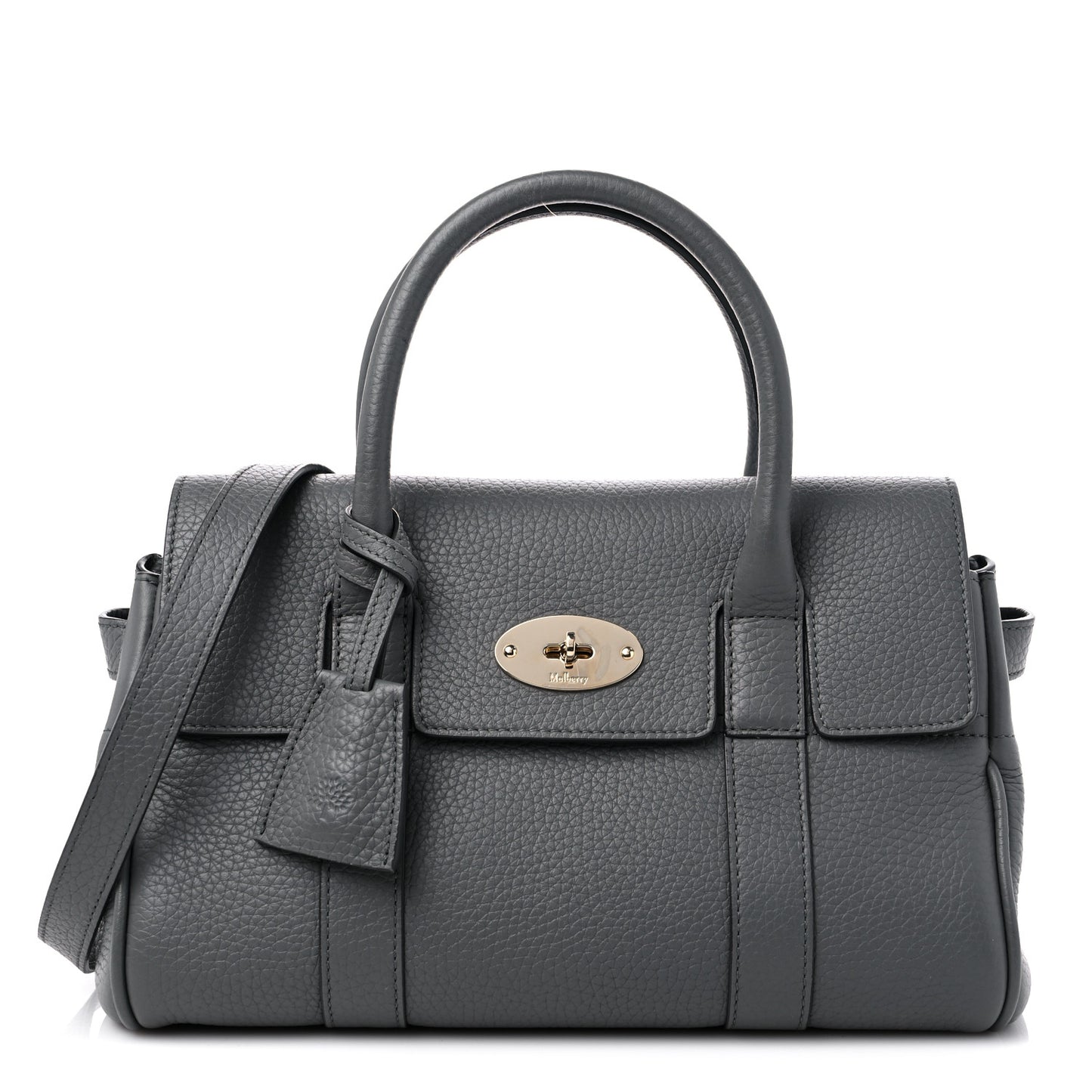 Classic Grain Small Bayswater Satchel Mole Grey