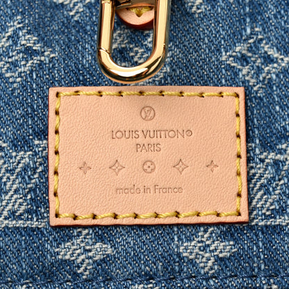 Louis Vuitton Monogram Denim Onthego MM Blue 6 of 9