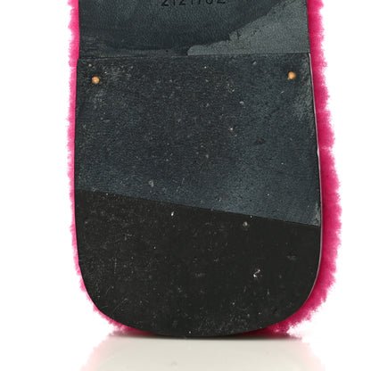 Hermes Woolskin Oran Sandals 37 Rose Fuchsia 12 of 16
