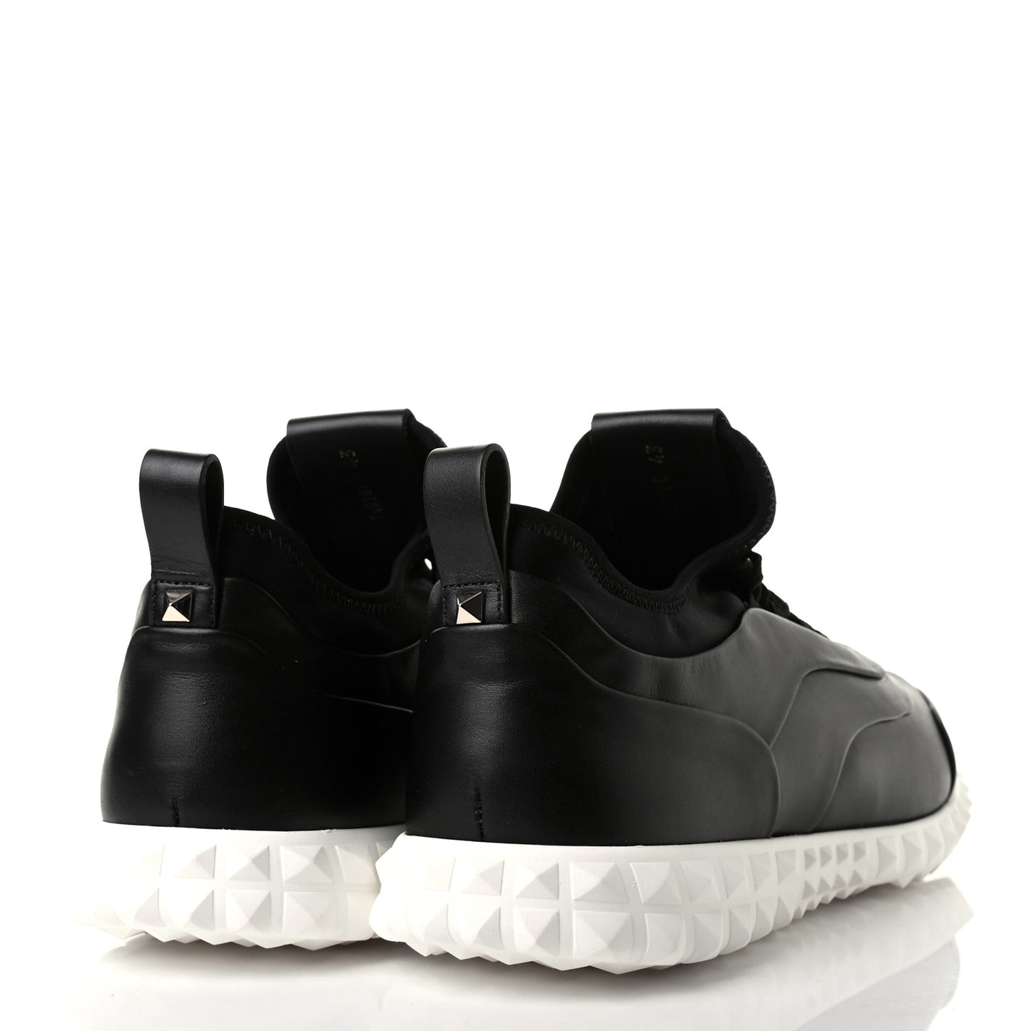 Nylon Rubber Calfskin Mens Soul AM Sneakers 39 Black