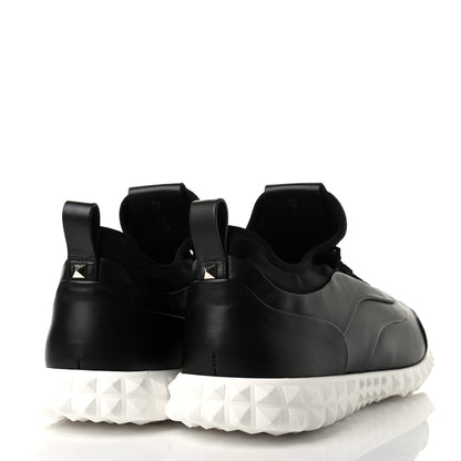 Valentino Garavani Nylon Rubber Calfskin Mens Soul AM Sneakers 39 Black 4 of 10