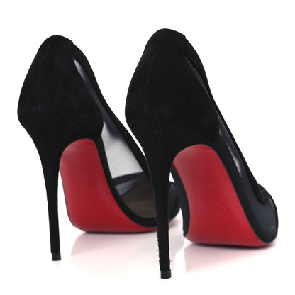 Christian Louboutin Veau Velours Rete Galativi 100 Pumps 37.5 Black 5 of 9