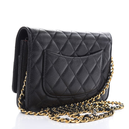 Chanel Caviar Quilted Wallet On Chain WOC Black 3 of 16