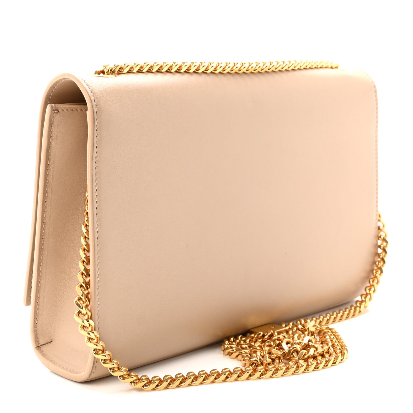 Smooth Calfskin Medium Classic Monogram Kate Tassel Satchel Nude Powder