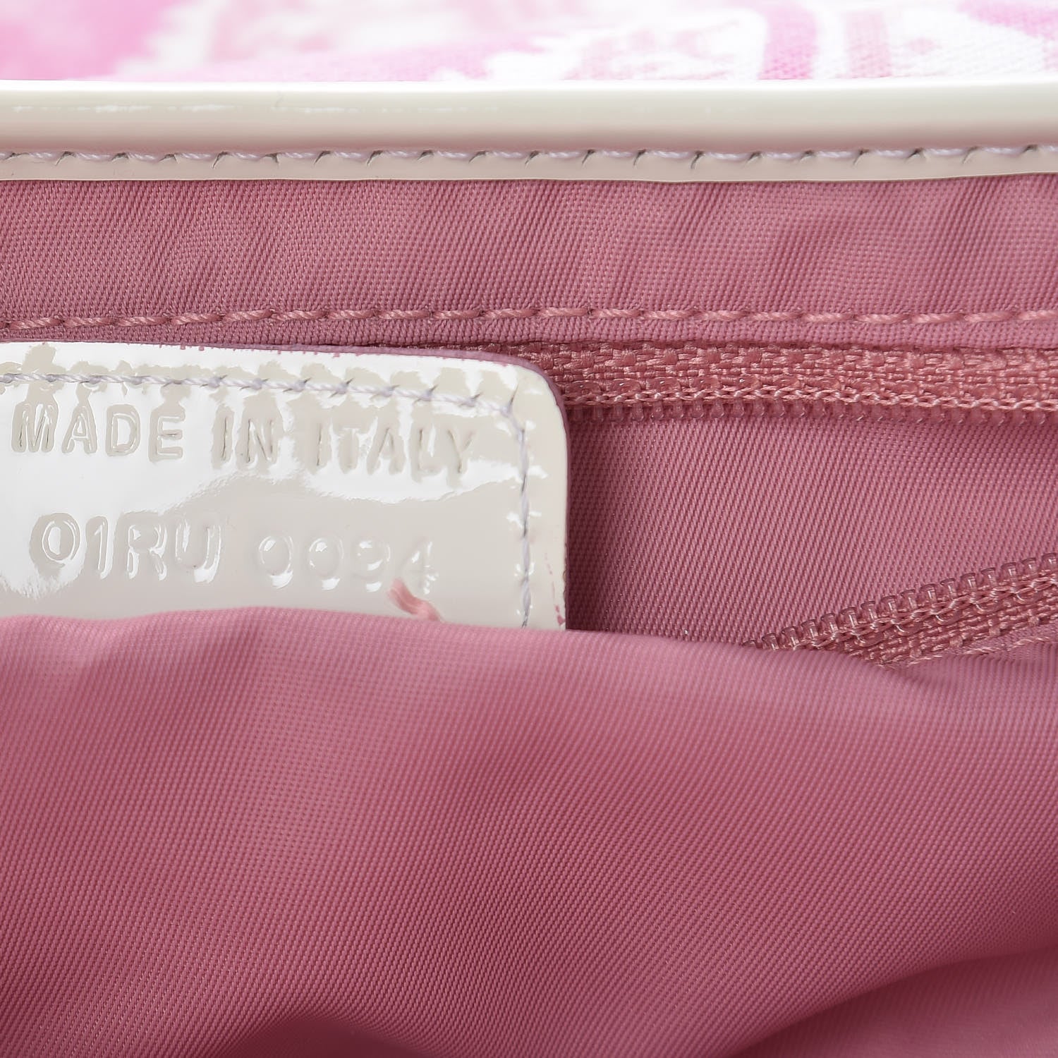 Christian Dior Monogram Floral Saddle Bag Pink 7 of 9