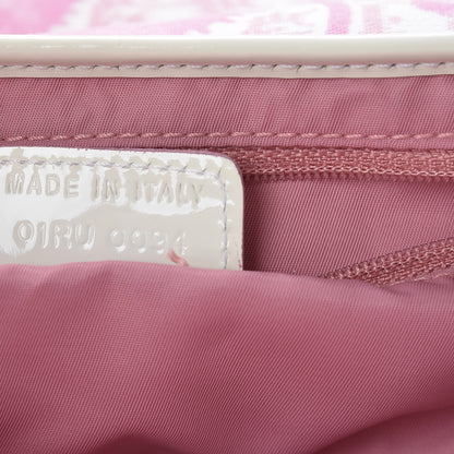 Christian Dior Monogram Floral Saddle Bag Pink 7 of 9