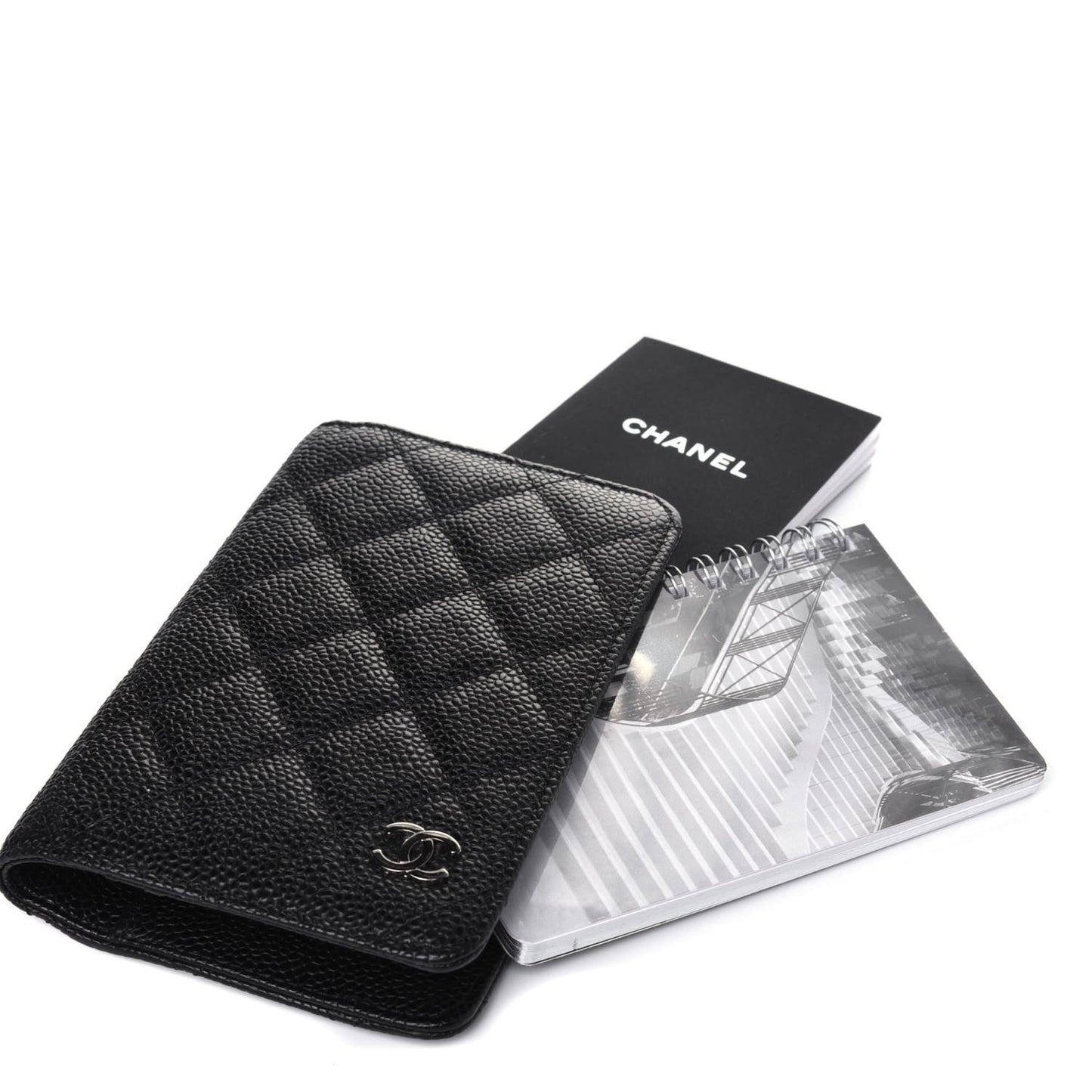 Caviar Quilted Agenda Cover Black