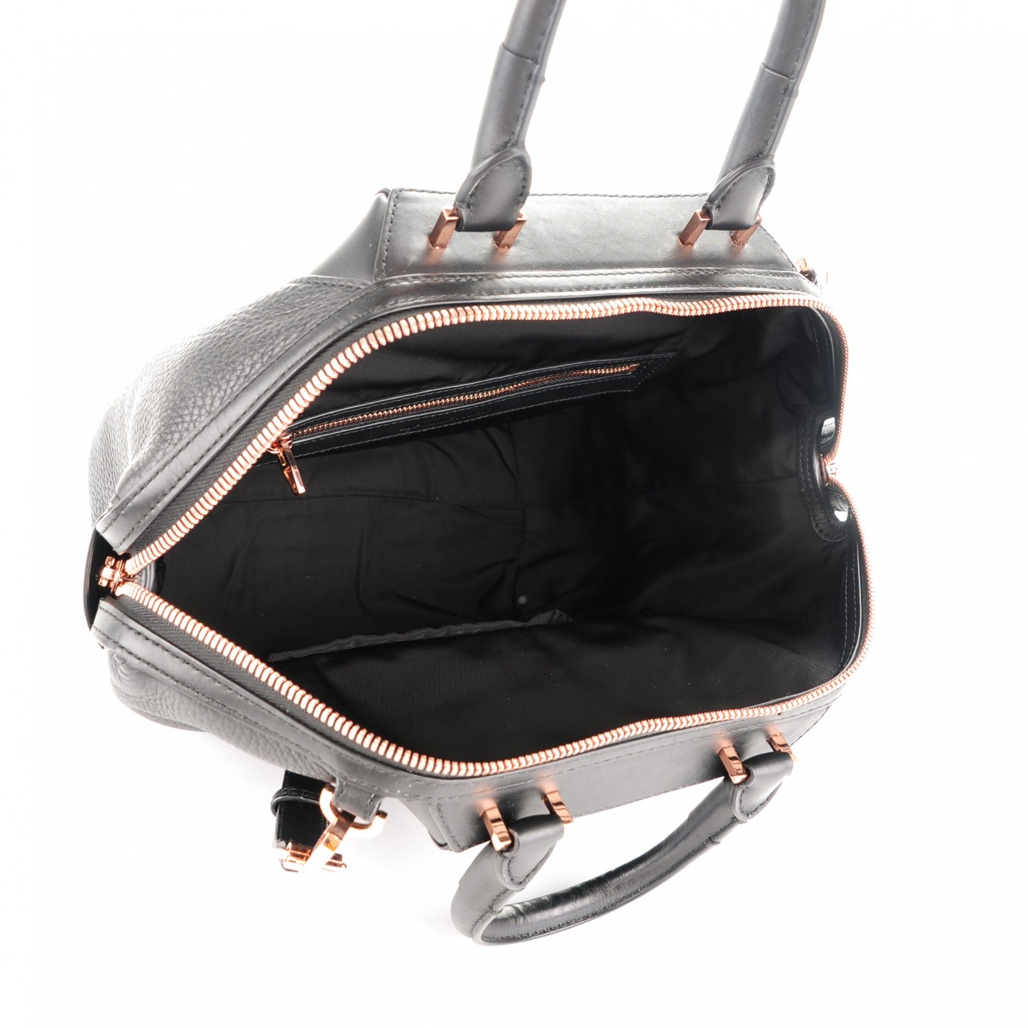 Alexander Wang Pebbled Calfskin Small Emile Soft Black Rose Gold Hardware 5 of 8