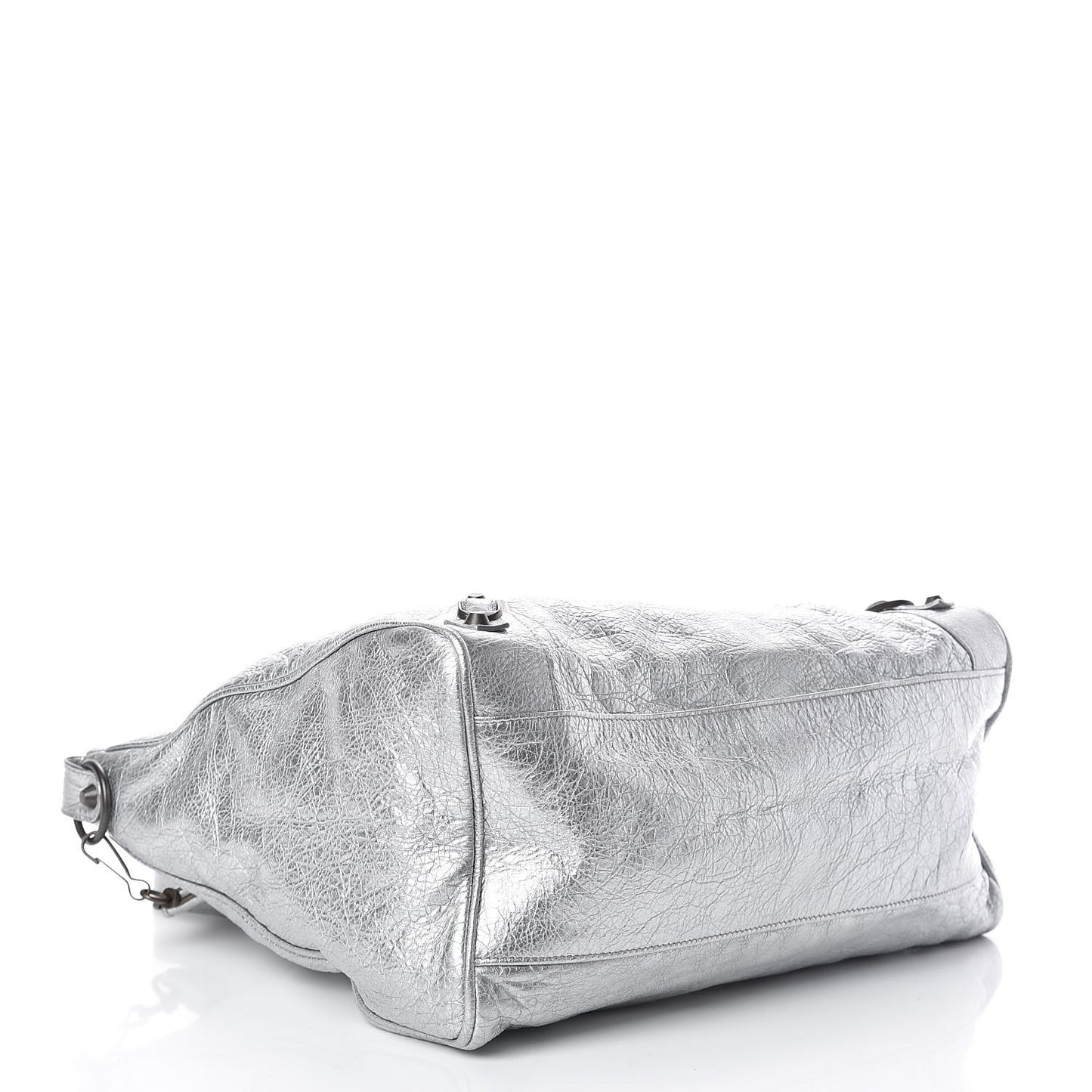 Metallic Agneau Classic Hardware Velo Gris Aluminum