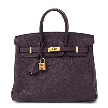 Hermes Togo Birkin 25 Cassis 1 of 10
