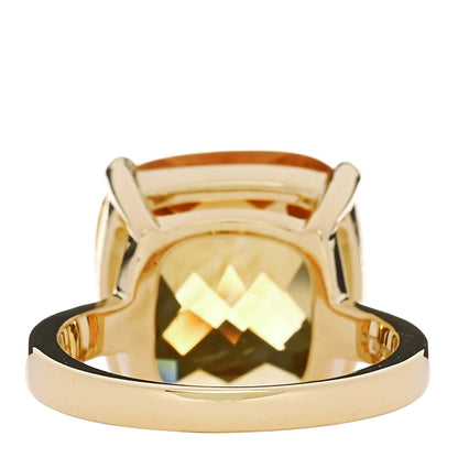 Tiffany 18K Yellow Gold Citrine Sparklers Cocktail Ring 52 6 4 of 5
