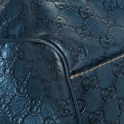 Gucci Metallic Guccissima Large Sukey Tote Blue 9 of 14