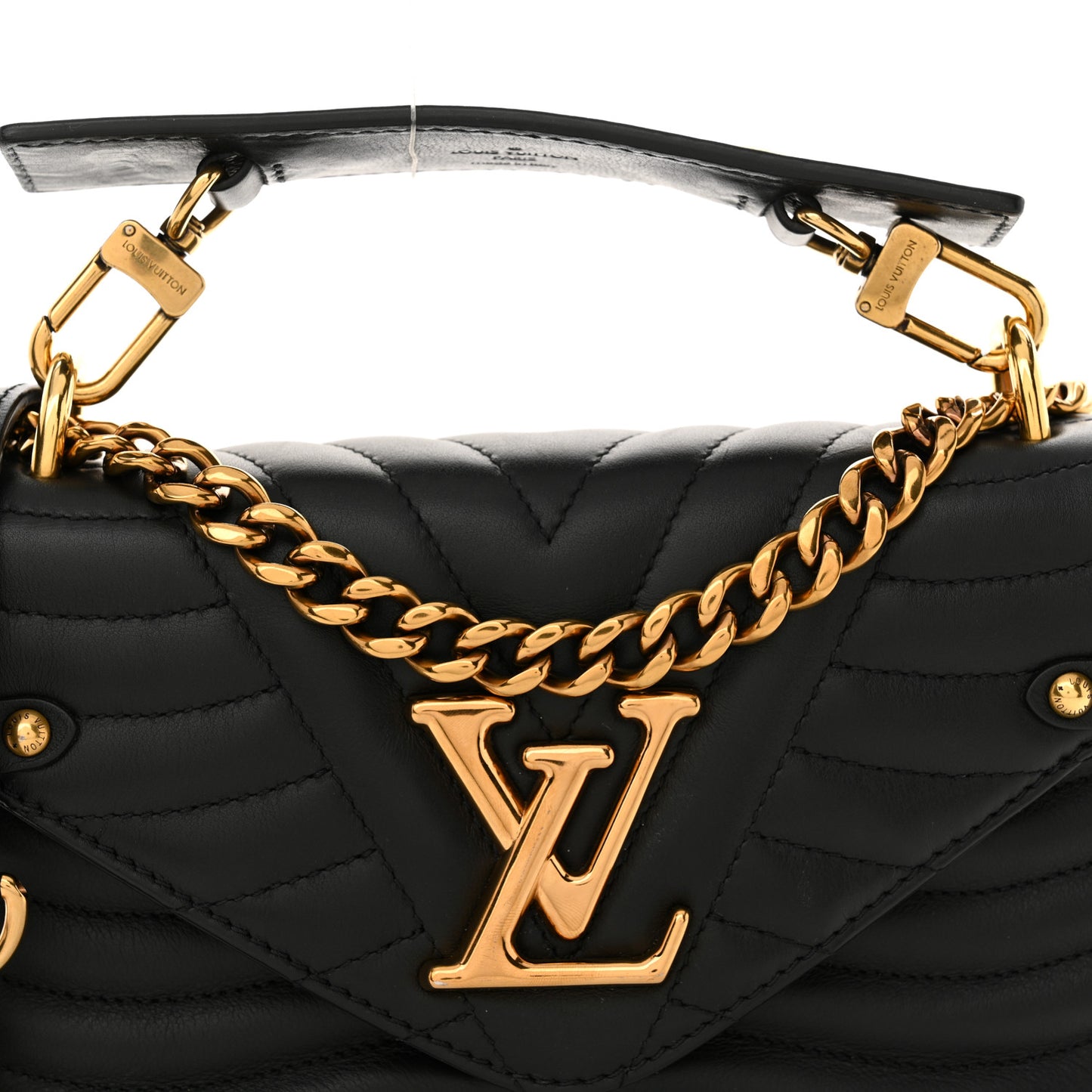 Calfskin New Wave Chain PM Black