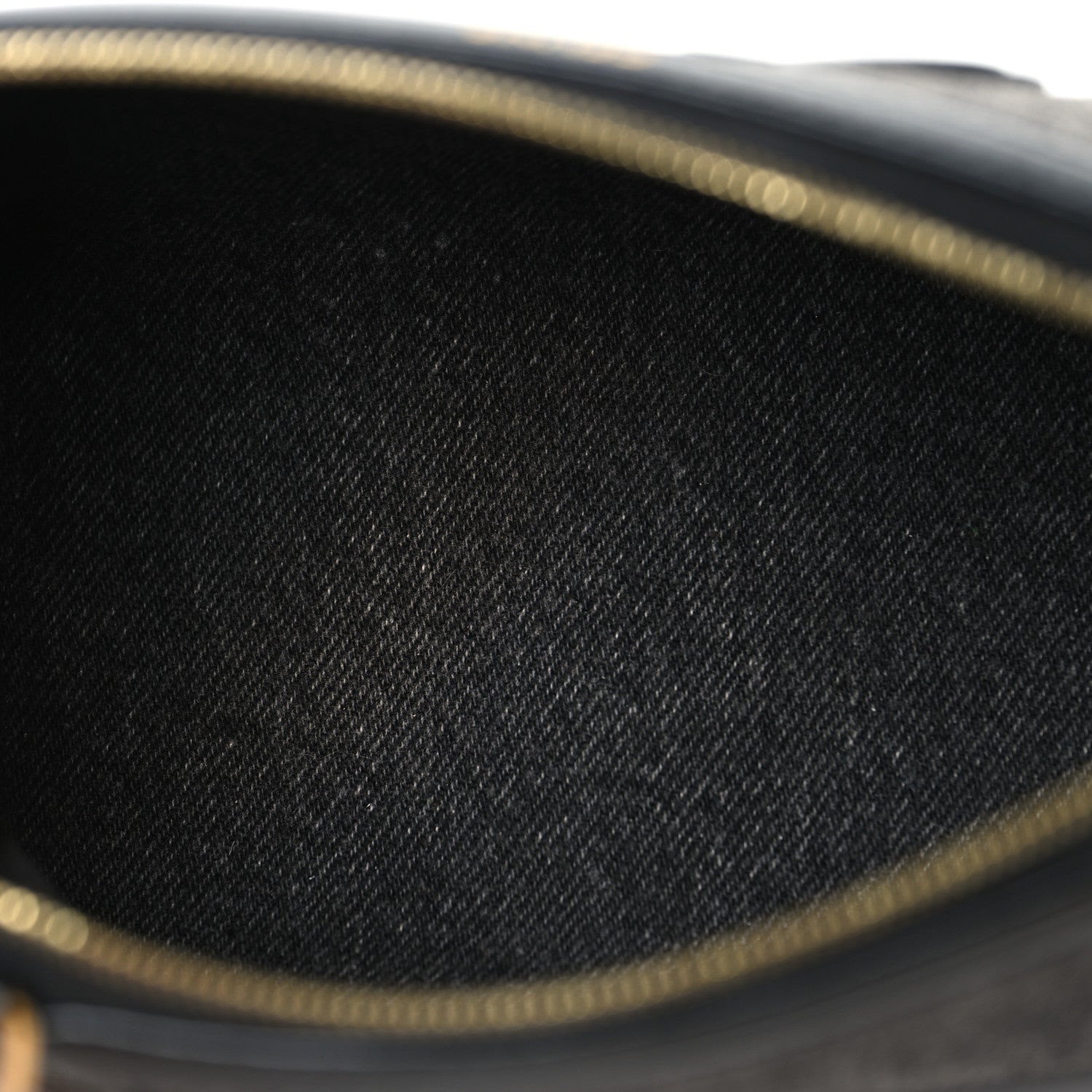 Celine Denim Cuir Triomphe Clutch On Chain Dark Grey 5 of 11
