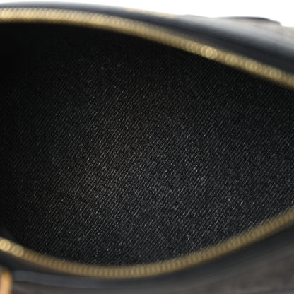 Celine Denim Cuir Triomphe Clutch On Chain Dark Grey 5 of 11