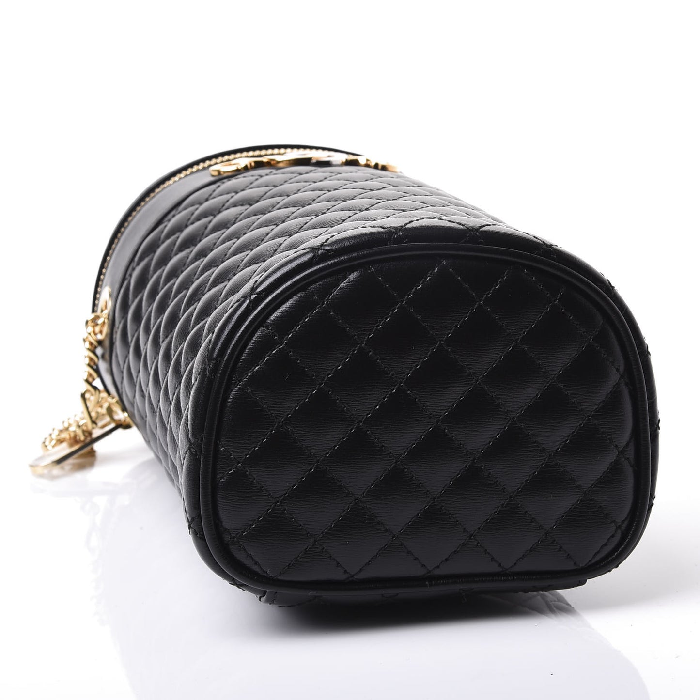 Calfskin Trapuntata Zumi Belt Bag Black
