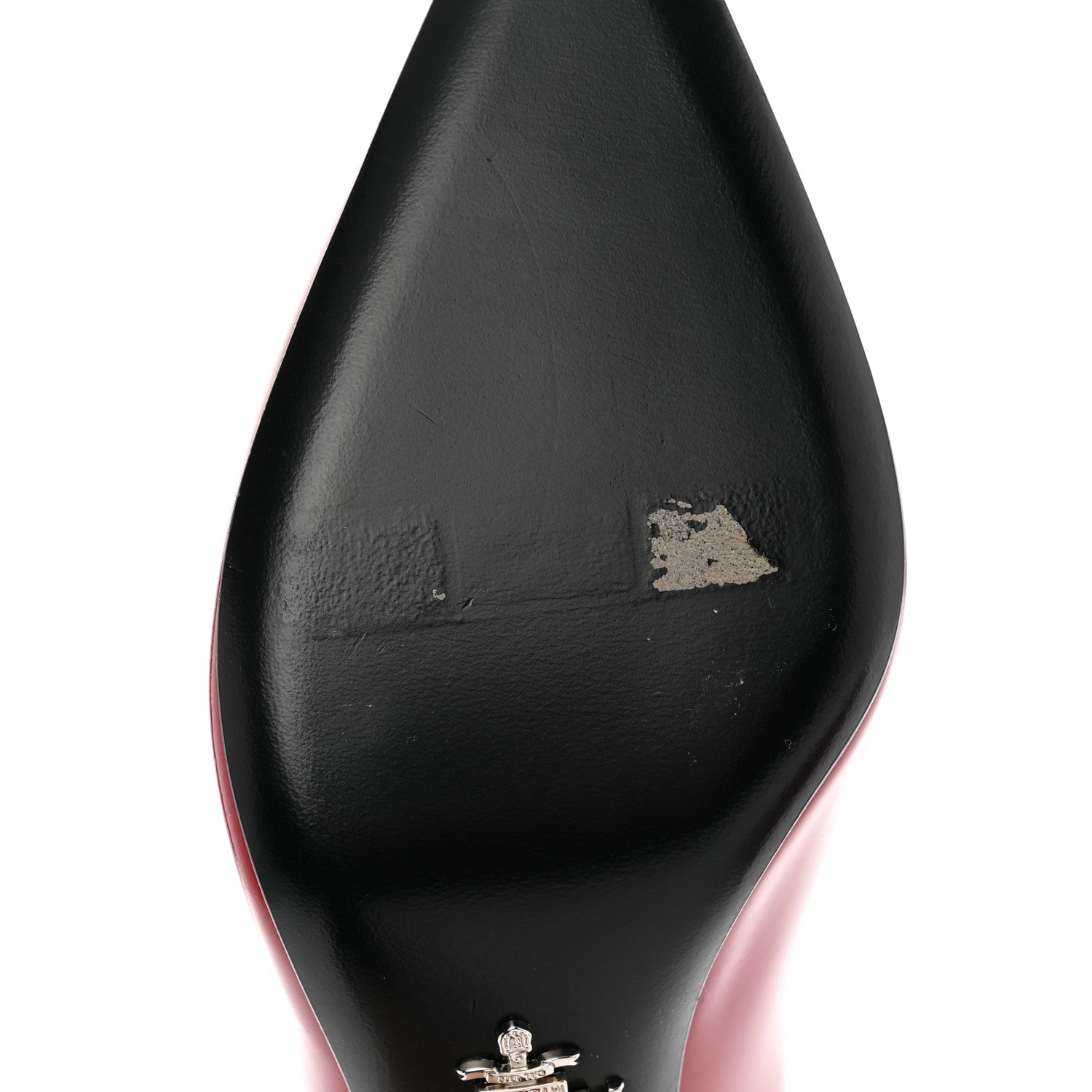 Prada Spazzolato Triangle Logo Pointed Toe 75mm Pumps 37 Scarlatto 8 of 11