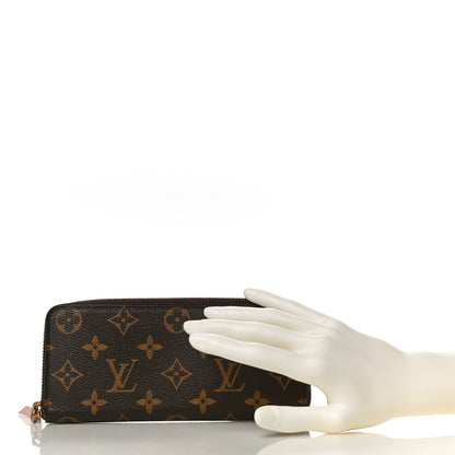 Louis Vuitton Monogram Clemence Wallet Rose Ballerine 2 of 14