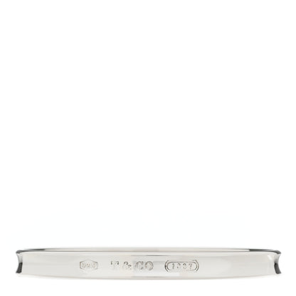 Tiffany Sterling Silver Narrow 1837 Bangle Bracelet 1 of 3