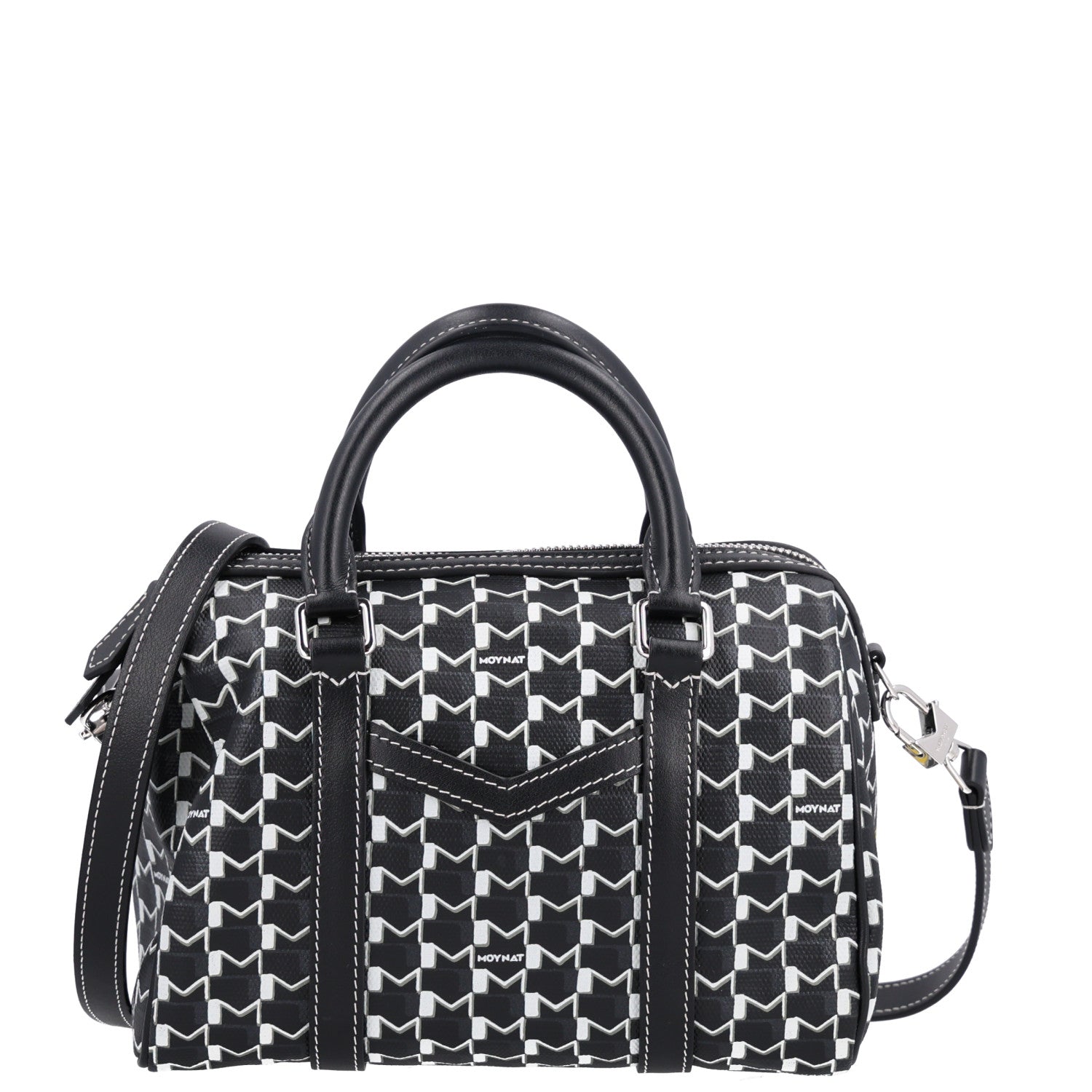 Moynat X KASING LUNG Calfskin Canvas M Labubu Boston Bag Black Multicolor 1 of 11