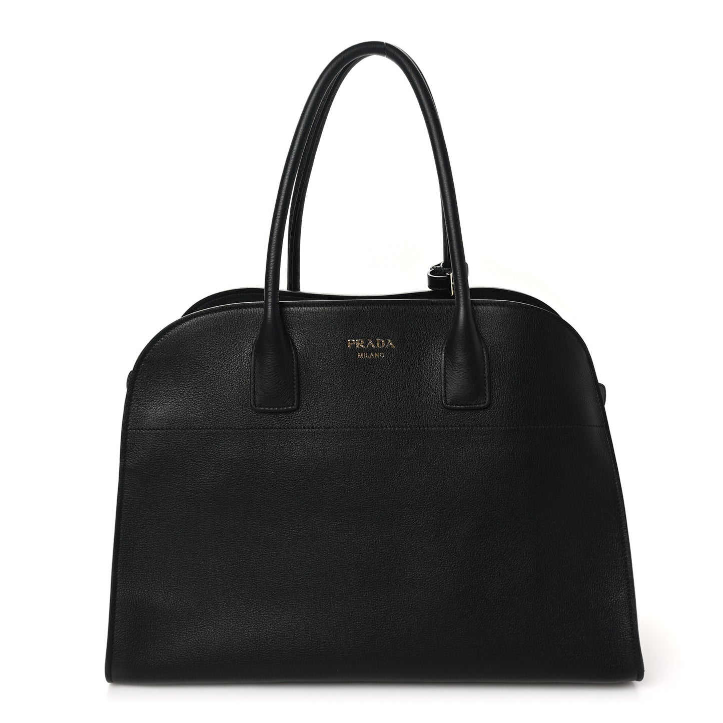 Soft Grain Calfskin Large Tote Bag Black