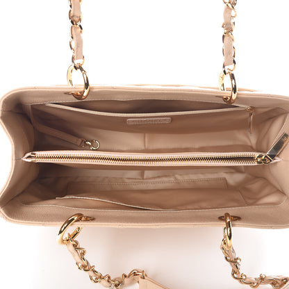 Chanel Caviar Quilted Grand Shopping Tote GST Beige Clair 7 of 11