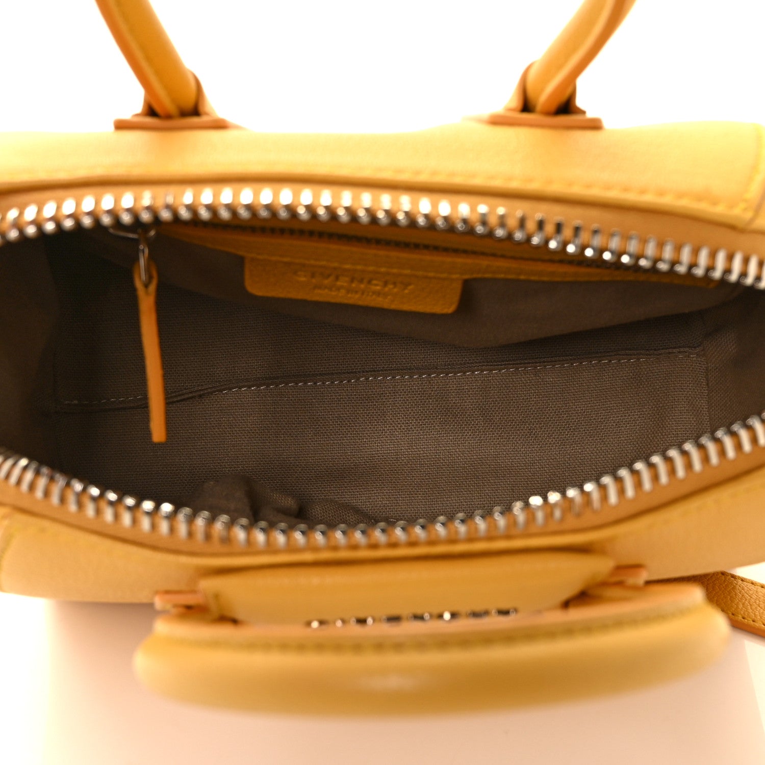 Givenchy Sugar Goatskin Mini Antigona Dark Yellow 4 of 7