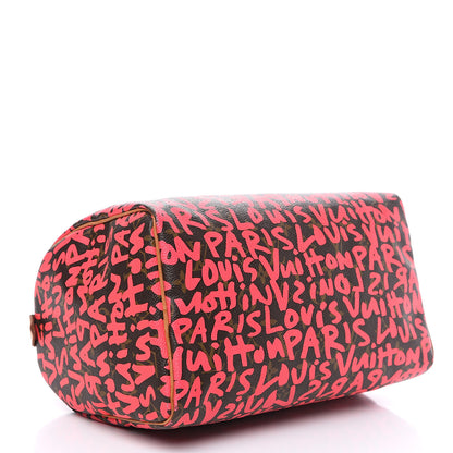 Louis Vuitton Monogram Graffiti Speedy 30 Fuchsia 3 of 18