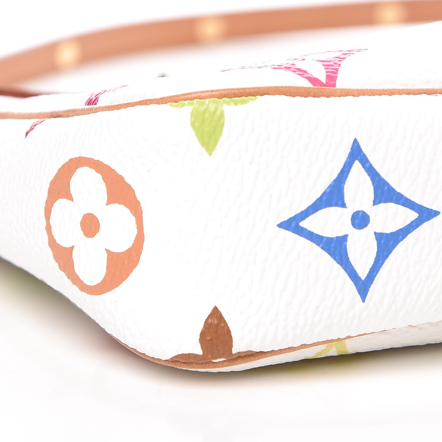 Monogram Multicolor Pochette Accessories White