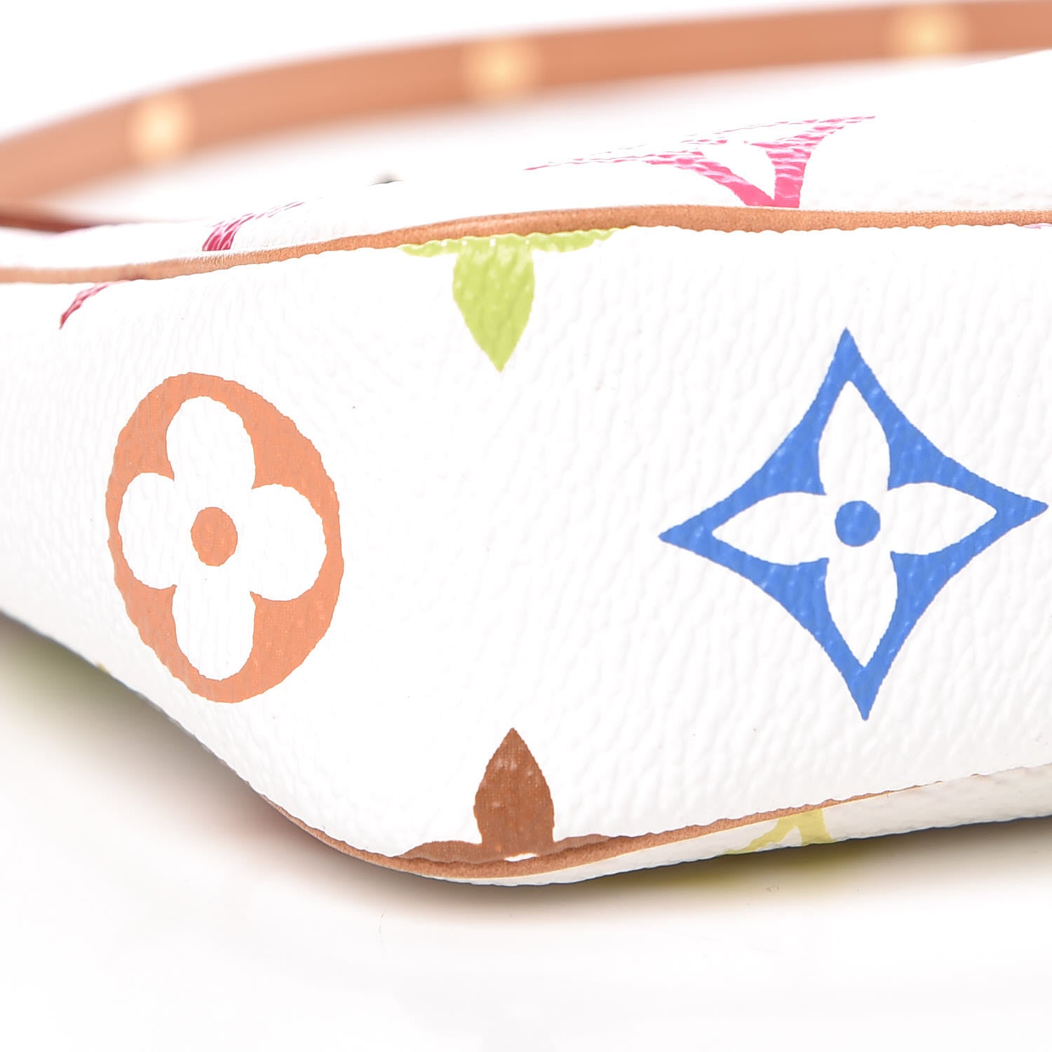 Louis Vuitton Monogram Multicolor Pochette Accessories White 9 of 12