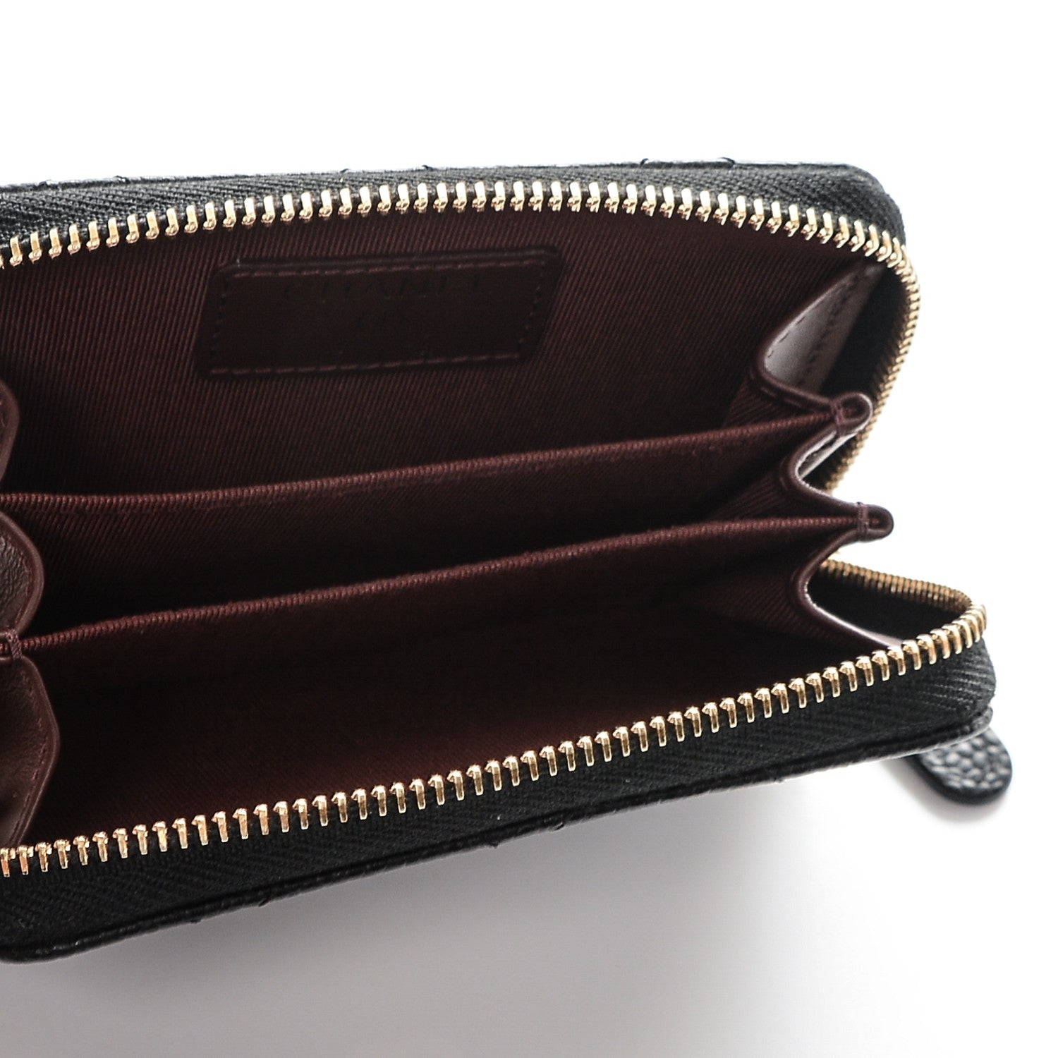 Chanel Caviar Quilted Zip Coin Purse Black 5 of 7