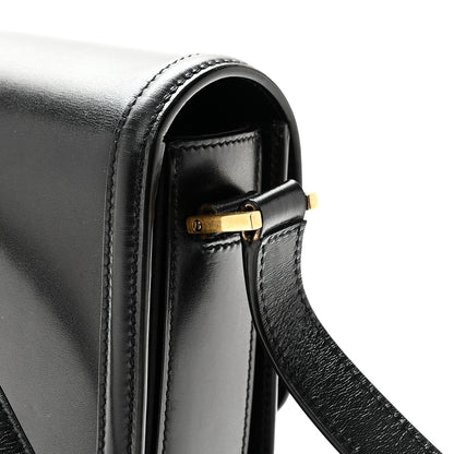 Saint Laurent Box Calfskin Monogram Medium Solferino Satchel Black 10 of 10