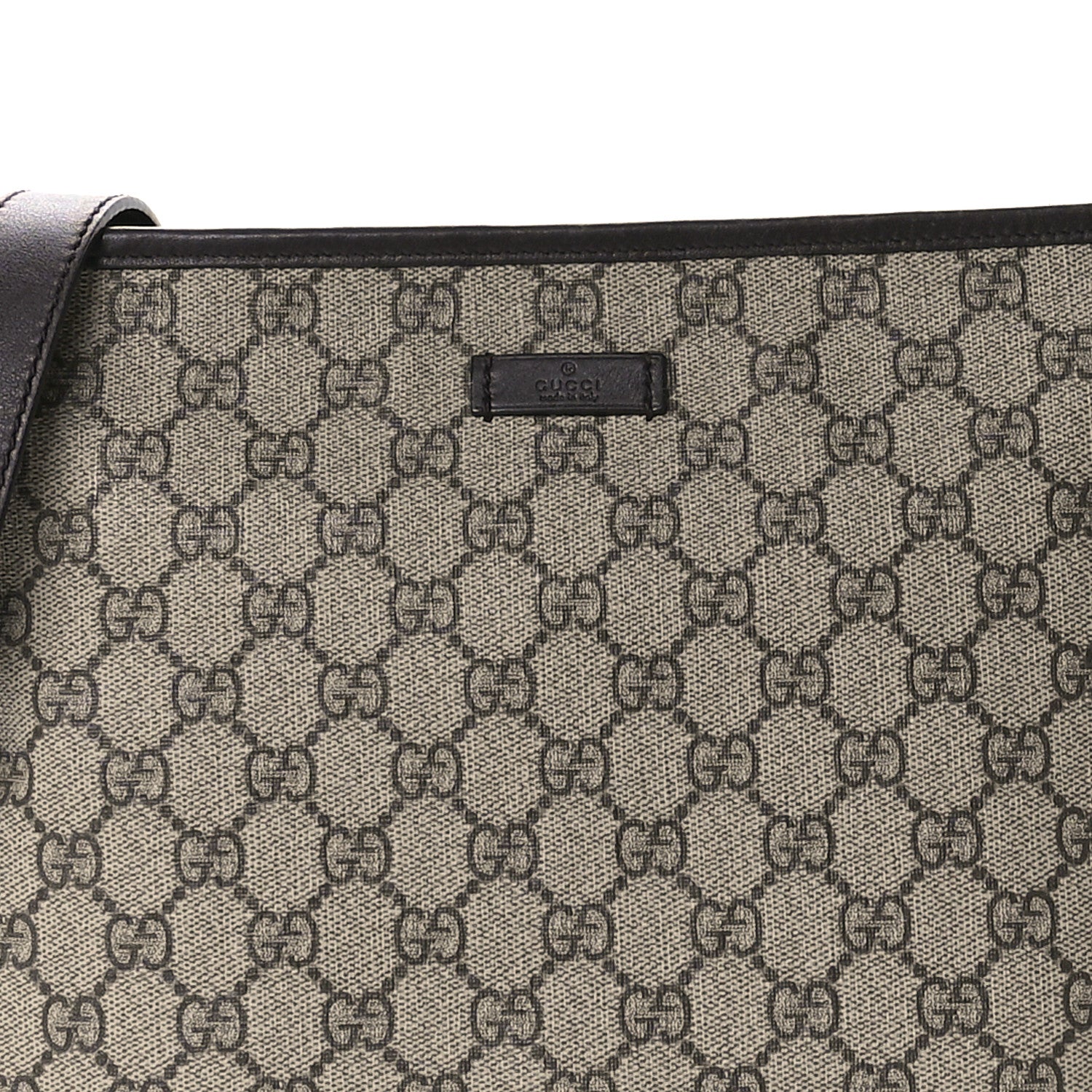 Gucci GG Plus Monogram Medium Flat Messenger Bag Dark Brown 8 of 10