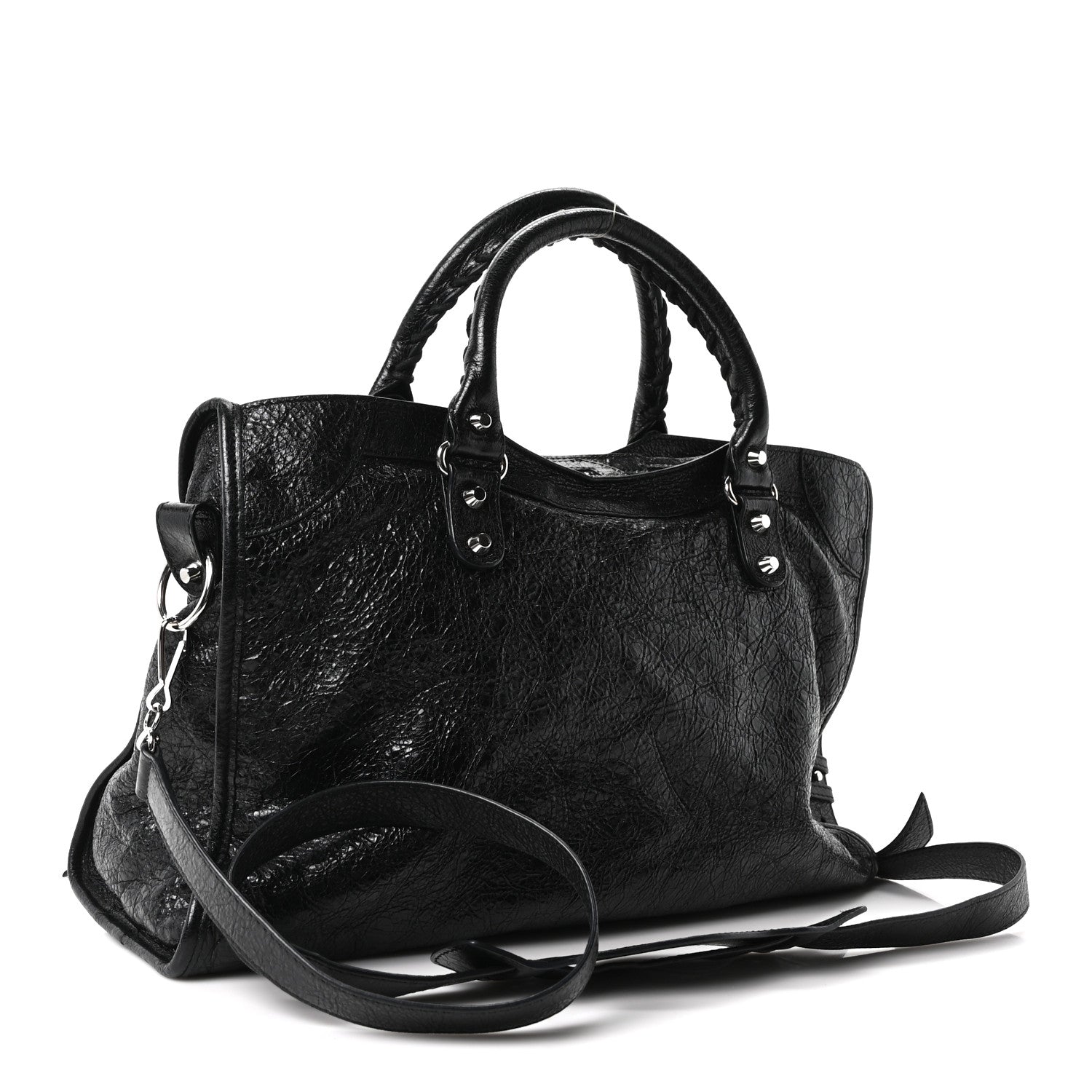 Balenciaga Agneau Classic Silver Hardware City Black 4 of 12